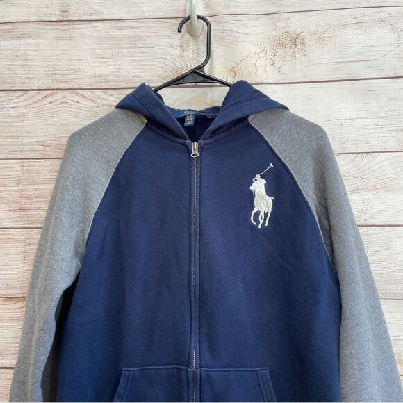 POLO RALPH LAUREN BIG PONY ZIP FRONT HOODIE - Picture 2 of 6